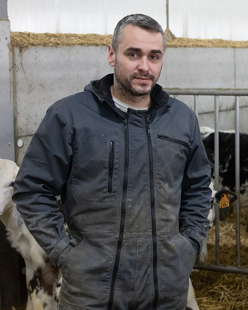 Yann Le Gac - Président JA29 Yann Le Gac, Président des Jeunes Agriculteurs du Finistère, éleveur